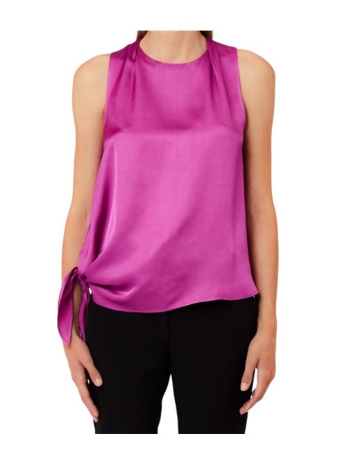Top asimmetrico in raso Liu Jo Liu Jo | CA6253T2571.P9632